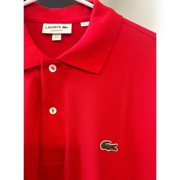 Lacoste Classic Pique Short Sleeve Polo Shirt. Size Medium. NWOT. - Picture 2 of 6